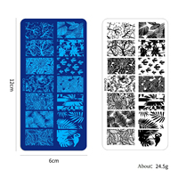 3D DIY 8 Cái Bầu Trời Đầy Sao Chòm Sao Nail Stamp Mẫu Với Scraper Ren Animal Owl Flower Tim Thiết Kế Nail Stamp Tấm