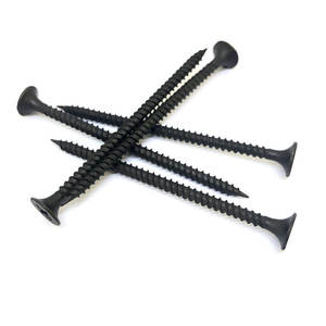 Vis autoperceuses pour plaques de plâtre, tête trompette, filetage fin, phosphate noir, 3,5 mm x 25 mm - Product Image 5