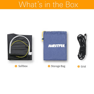 Rejilla de Panal de Abeja AMBITFUL de 88*<span class=keywords><strong>17</strong></span>*17cm para Softbox, Interior Plateado, Bolsa de Almacenamiento, Accesorios para Estudio Fotográfico - Product Image 2