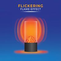 Lanterne LED à effet de flamme, mini-lumière décorative de cheminée, lumières vacillantes, alimentée par piles, petite, pour entrepôt, à poser sur table