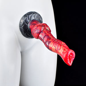 NNSX Dildo Dragón de 9 Pulgadas, Juguete Sexual Erótico de Fantasía Animal con Nudo, Dildo Curvo Colorido de Hombre Lobo para Mujeres - Product Image 2