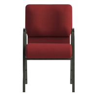 Chaises d'auditorium d'occasion à dossier haut, rouges, avec accoudoirs, pour église, pour pasteur, vente en gros à prix réduit