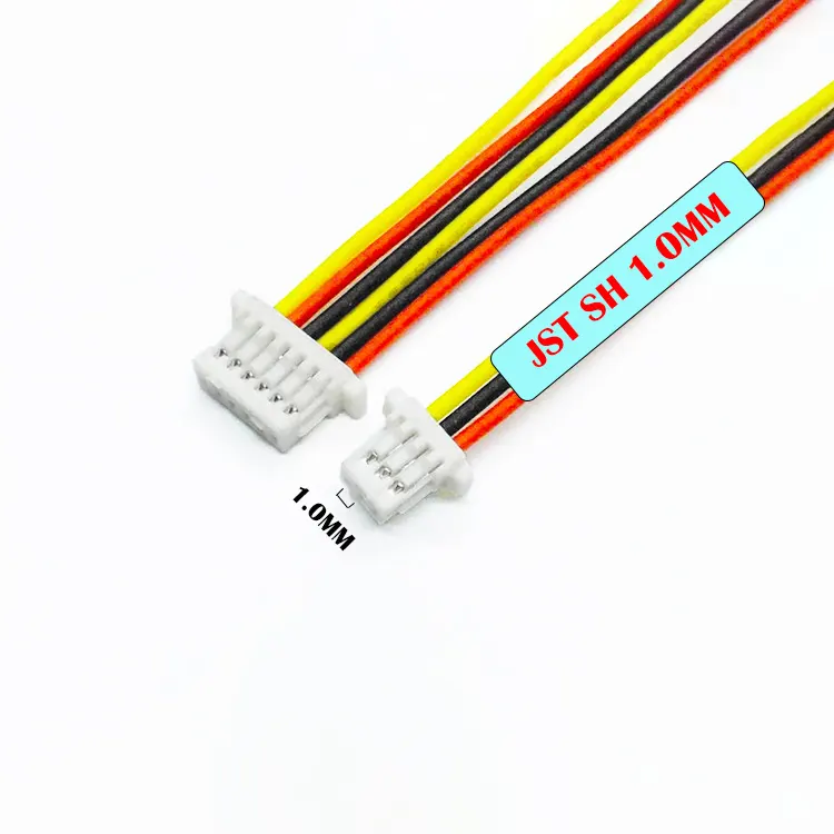 MINI Micro JST SH shr-02 1.0 1.00mm 1mm 1.0mm passo 3-pin 4-pin femmina 5 6 pin cavo cablaggio connettore