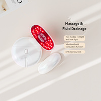 Appareil facial à micro-courant EMS PM155, lumière rouge 650 nm, lumière bleue 460 nm, massage par vibration, conduction liquide, 87 g, TYPE-C