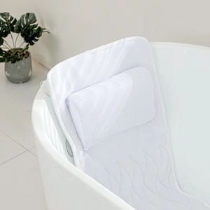 Oreiller de bain 4D Relax en confort luxueux, séchage rapide, <span class=keywords><strong>coussin</strong></span> de spa pour <span class=keywords><strong>baignoire</strong></span>, pour le corps entier et la tête, utilisation en salle de bain - Product Image 4