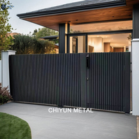 Clôture et portail en aluminium CHIYUN Modern Great Wall Panel : solution de sécurité écologique, isolée et résistante aux intempéries