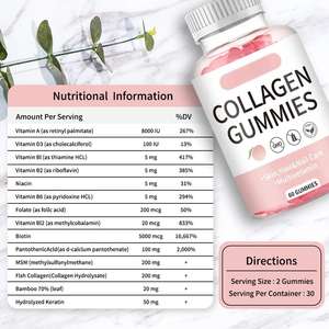 อาหารเสริมคอลลาเจนกลูตาไธโอนกลูตาไธโอนสำหรับผู้ใหญ่ขนมแอลกลูตาไธโอนต่อต้านริ้วรอย - Product Image 5