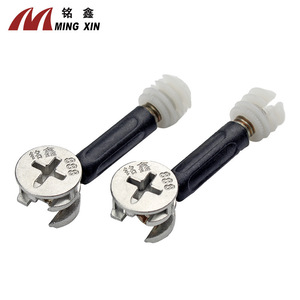 ข้อต่อสามทาง Mingxin รุ่น M888 ผลิตจากโลหะผสมสังกะสี สำหรับประกอบตู้เฟอร์นิเจอร์ ตู้เสื้อผ้า ติดตั้งง่าย - Product Image 1
