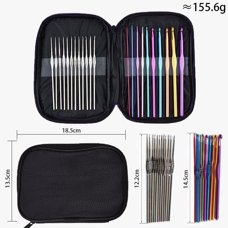 Crochet Hooks Kits for Beginners Adults - 22pcs Set