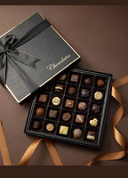 Boîte cadeau en chocolat à rabat écologique et durable avec fermeture magnétique et impression quadricolore