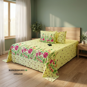 Parure de lit en coton imprimé floral multicolore de qualité supérieure, taille King, pour la maison, l'hôtel, prix de gros, exportation - Product Image 3