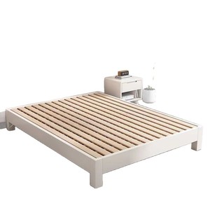 Solid Wood Platform <b>Bed</b> 1.8M <b>Floor</b> Standing Double Bedroom Furniture Durable Support Structure - Product Image 3