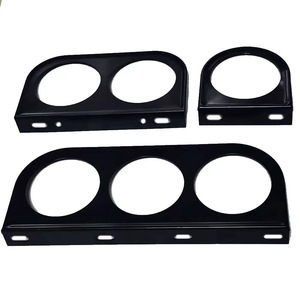 Getitall Car Dashboard <b>Bracket</b> 2 Inch Double Hole <b>Black</b> Instrument Panel Mount Accessory - Product Image 5