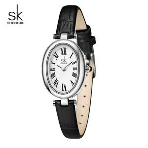 Reloj de Pulsera para Mujer con Esfera Ovalada Minimalista, Diseño Premium en Forma de Bañera, Correa de Cuero, Resistente al Agua, Reloj de Cuarzo - Product Image 1