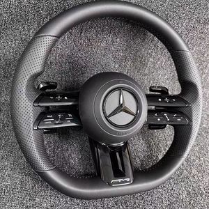 Volant de voiture en cuir élégant pour <span class=keywords><strong>Mercedes</strong></span> ML350 ML400 R320 R350 R400 C180 Facelift Upgrade - Product Image 3
