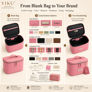 Yiku Trousse de Toilette en Cuir Véritable Motif Croco Style Vintage de Luxe pour Femme, Organisateur de Voyage Portable pour Cosmétiques et Maquillage - Product Image 5