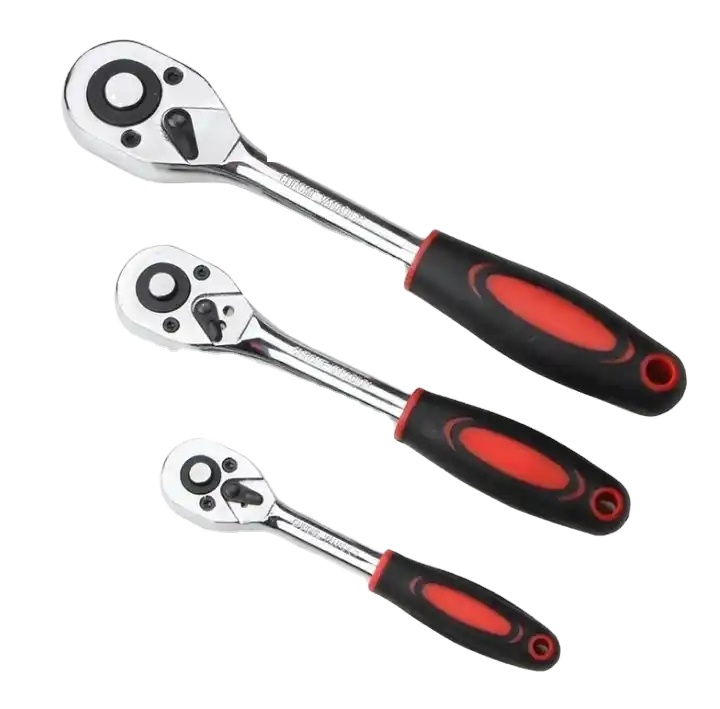 Большой/средний/маленький гаечный ключ с быстрым выключением, стальной 24-зубчатый инструмент для ремонта автомобилей, Трещоточный ключ от производителя