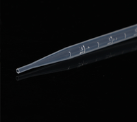 Pipettes en plastique jetables avec graduations, pailles en plastique, pipettes en plastique de 1 ml, 2 ml, 3 ml, 5 ml