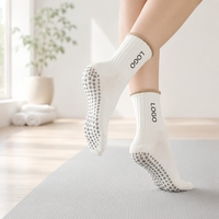 Chaussettes de yoga personnalisées pour femmes, douces, confortables, antidérapantes, à séchage rapide, respirantes, de haute qualité, pour le fitness et le studio de yoga