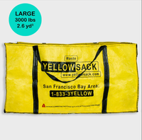 Poubelle grand sac 1500 kg 8 cour cubique déchets sauter sacs à ordures jumbo 16 gallons maison jardin déchets sacs