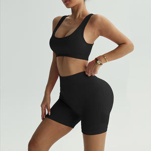 Setelan Olahraga Wanita 2-Potong Celana Yoga dan Bra Lari yang Bernapas untuk Aktivitas Olahraga di Gym & Latihan - Product Image 4