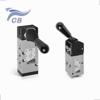 Vanne pneumatique manuelle 358-990 5/2 voies G1/8 à commande par levier pour le contrôle de l'air