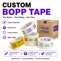 Ruban BOPP sensible à la pression de qualité supérieure pour la fermeture des cartons, écologique, qualité ingénieur, impression personnalisée - Transparent, bureau/école