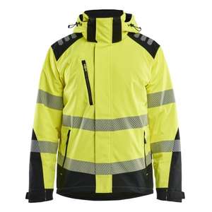 BLAKLADER - 440025133399XL <b>Hi</b>-<b>vis</b> lightly lined winter <b>softshell</b> <b>jacket</b> Yellow/Black - EAN 7330509939116 <b>HI</b>-<b>VIS</b> WORKWEAR - Product Image 1