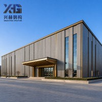 Structure de bâtiment préfabriquée en acier galvanisé à chaud économique avec poutres en H