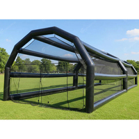 Cage de frappe de baseball gonflable hermétique de 20 pieds avec filet de frappe détachable, cage de frappe professionnelle personnalisée