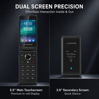 Teléfono Celular Flip 4G VoLTE Sin App Store, Sin Redes Sociales, Minimalista, Llamadas y Mensajes, Desbloqueado, Teclado Hebreo, Móvil Kosher