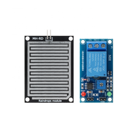 Module de relais de contrôle de capteur de pluie Raindrop 5V 12V, module de relais d'humidité, module de capteur de pluie à sensibilité réglable