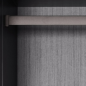 <b>Wardrobe</b> <b>Hanging</b> Rod Fixed Single Bar Adjustable Clothes Rack For Cabinet Storage Home Use - Product Image 3