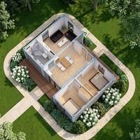 Maisons conteneurs modulaires détachables modernes de luxe de haute qualité Maisons préfabriquées