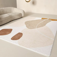 Tapis épais et moelleux en fourrure synthétique pour intérieur, antidérapant, pour chambre à coucher, dortoir, salon, meubles de maison, 100% polyester, surjeté