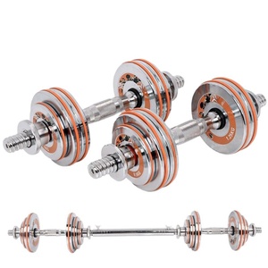 Haltères en fonte électroplaquée convertibles en barres d'haltères, détachables, pour la remise en forme à domicile et en dortoir pour hommes <span class=keywords><strong>BZ</strong></span>-0010 - Product Image 5