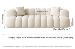 <span class=keywords><strong>Sofa</strong></span> Kain Bulu Domba Mewah Ringan Modern Sederhana Nordik <span class=keywords><strong>2</strong></span> Dudukan 3 Dudukan 4 Dudukan <span class=keywords><strong>Sofa</strong></span> Seksional Ruang Tamu Kelas Atas - Product Image 2