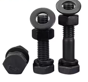 SAE J429 <span class=keywords><strong>ASTM</strong></span> A449 A354 шестигранные болты 1/4 1/2 5/8 класса 5 класс 8 черный оксид стальной Резьбовой шестигранный болт с гайками - Product Image 3