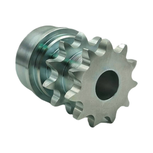 Pignon de chaîne à rouleaux en acier industriel OEM personnalisé, double pignon, pour usage agricole, diamètre de perçage 5-100 mm, 10 dents, 19,05 mm, Prim - Product Image 4