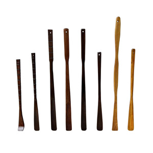 Sunshine Hemu Solid Wood Shoehorn Long Handle Straight Style Shoe <b>Puller</b> For Easy Wear Summer Winter Spring Autumn - Product Image 5