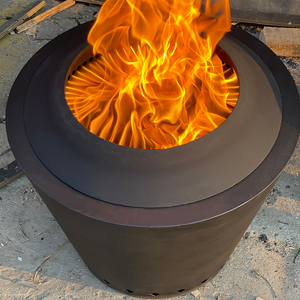 Kingjoy-fogón de acero sin humo para acampar, fogón para exteriores - Product Image 1