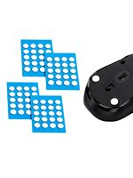 Patins de souris 100 % PTFE à bords arrondis, optimisant les tapis de souris en verre, compatibilité universelle, résistants à l'usure, glisse silencieuse.