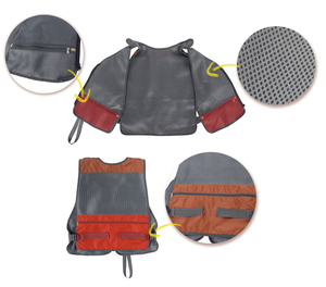 <span class=keywords><strong>Chaleco</strong></span> de <span class=keywords><strong>Pesca</strong></span> Transpirable con Múltiples Bolsillos y Malla, Talla Grande para Exteriores - Product Image 5