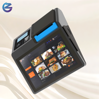 Terminal de point de vente Android de bureau ZCS Z100 avec écran client et tiroir-caisse pour la commande en restaurant