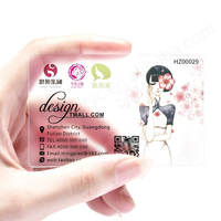 Tarjetas VIP de negocios de PVC holográficas transparentes de plástico de alta calidad impresas en blanco a prueba de agua imprimibles con logotipo personalizado