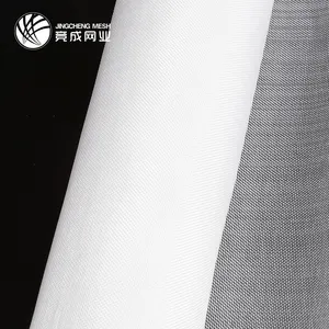 Nylon Mesh Fabric Hard White Dress Gown Stiff Mesh Fabric Plain Woven Nylon Polyester Mesh