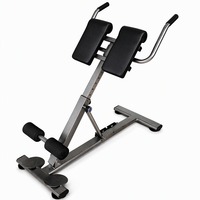 Chaise romaine pliable multifonctionnelle réglable en métal pour la maison, banc d'hyperextension unisexe pour l'entraînement lombaire et abdominal