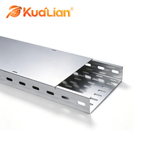KUALIAN Chemin de câbles galvanisé perforé en métal, canal de support électrique, solution de câblage durable