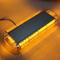 Luz de Advertencia de Alta Potencia para Techo de Auto BIAOCHI, Lámpara Estroboscópica de Emergencia, Barra de Luz Intermitente Ámbar con Imán Potente y Accesorios, 12V 24V
