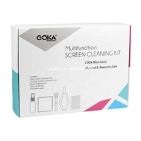 Set Professionale Multifunzione (5 in 1) per Pulizia e Cura con Spazzola/Detergente/Cotone Igienico/Soffiatore d'Aria/Panno per Pulizia